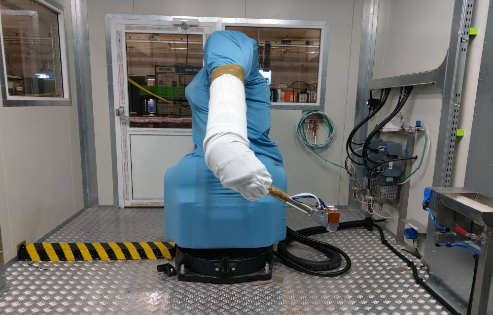 Lakiernia do&nbsp;automatycznego lakierowania profili gumowych